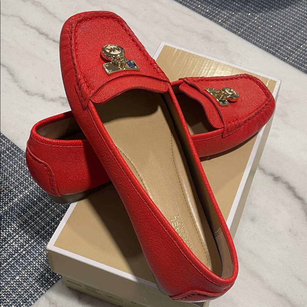 Michael Kors Women's Mandarin Leather Moccasin Loafers - New in box.  Never worn
